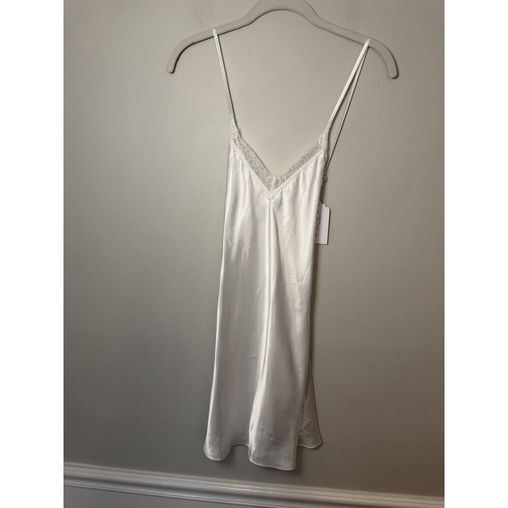 In Bloom By Jonquil White Lace TrimNightie Bridal Bride Sz XS NWT